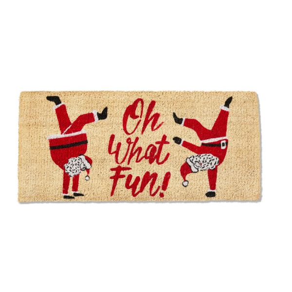 Picture of oh what fun santa estate coir mat - multi