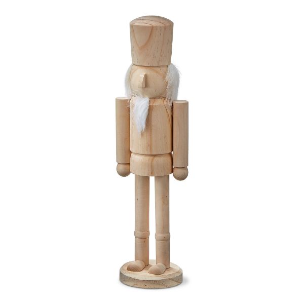 Picture of nutcracker decor with beard - brown multi