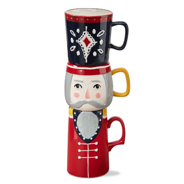 Picture of nutcracker stacking mug set of 3 - multi