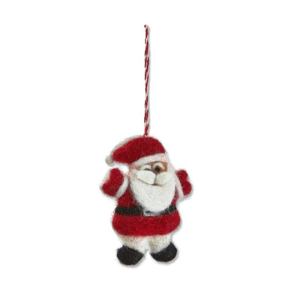 Picture of santa ornament - red multi