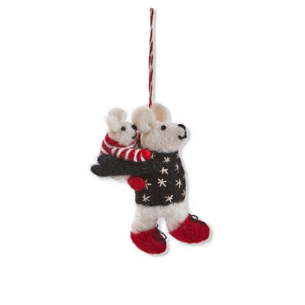 Picture of mama & baby bear ornament - multi