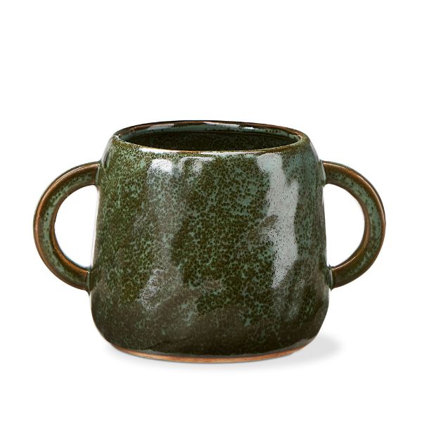 Picture of handled planter small - green multi