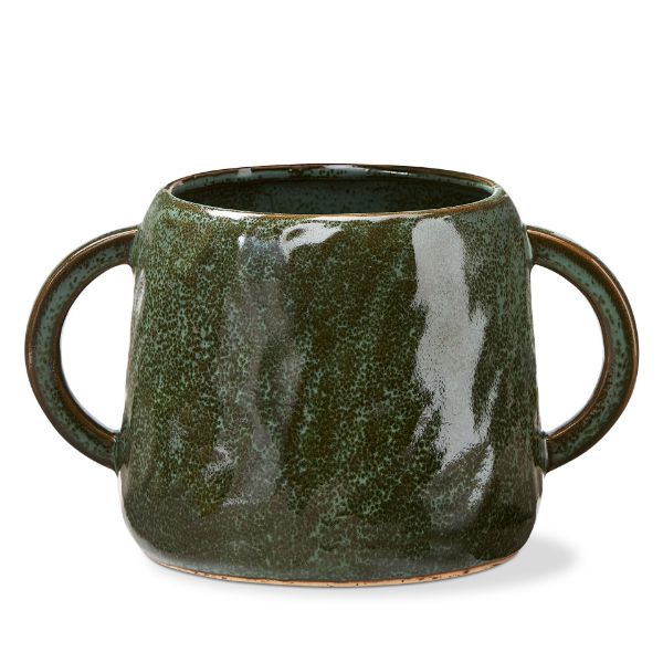 Picture of handled planter large - green multi