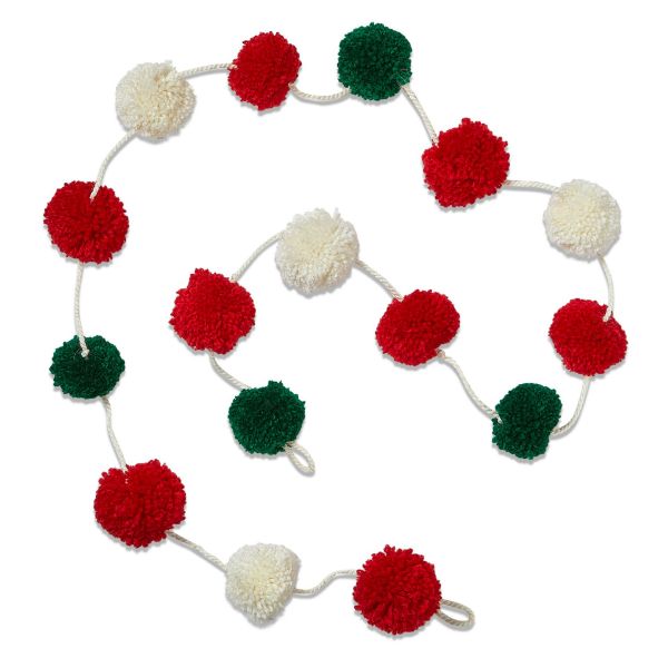 Picture of artisan pom pom garland - multi