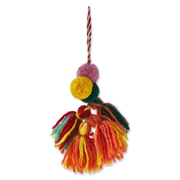 Picture of pompom & tassel swag - multi