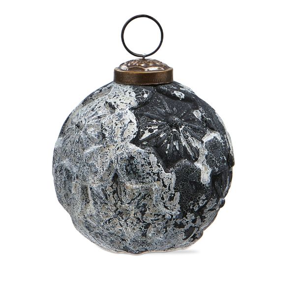 Picture of twilight flower ornament 3 in - black multi