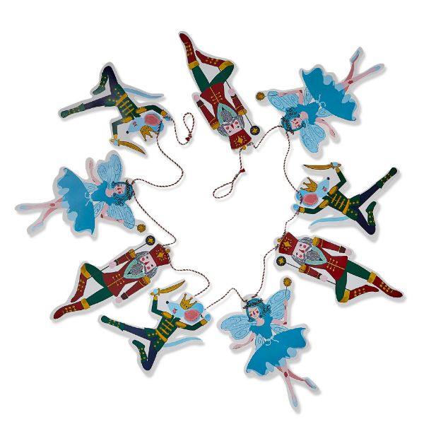 Picture of paper nutcracker garland - multi