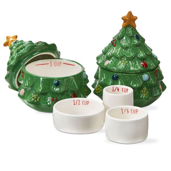 Picture of stacking christmas tree measuring cup set of 4 - multi