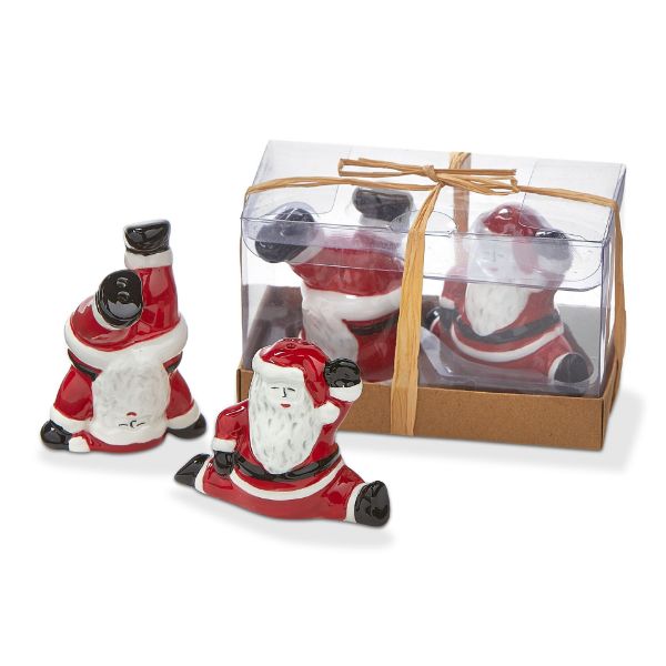 Picture of dancing santa salt & pepper set of 2 - multi