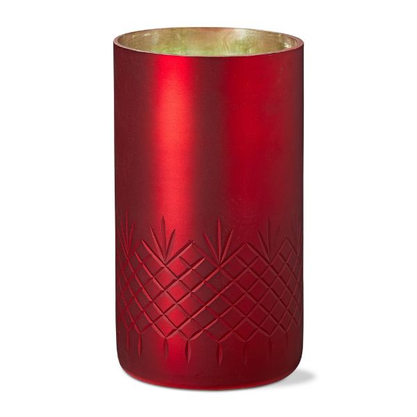 Picture of chai spice & vanilla candle large - red