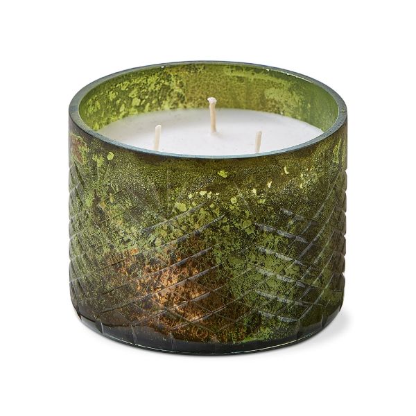 Picture of dark amber & char birch candle medium - emerald