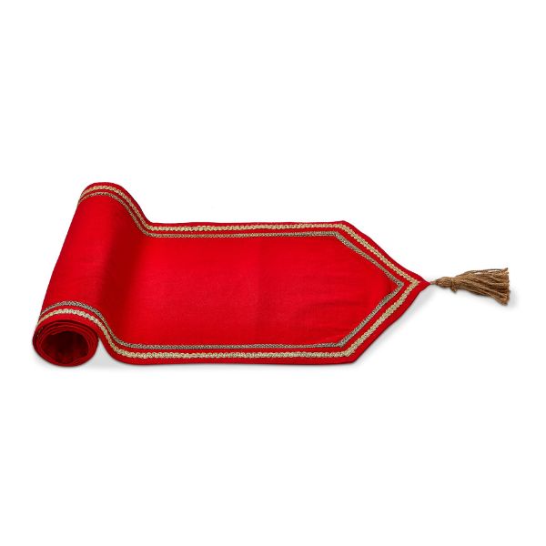 Picture of tassel runner - red