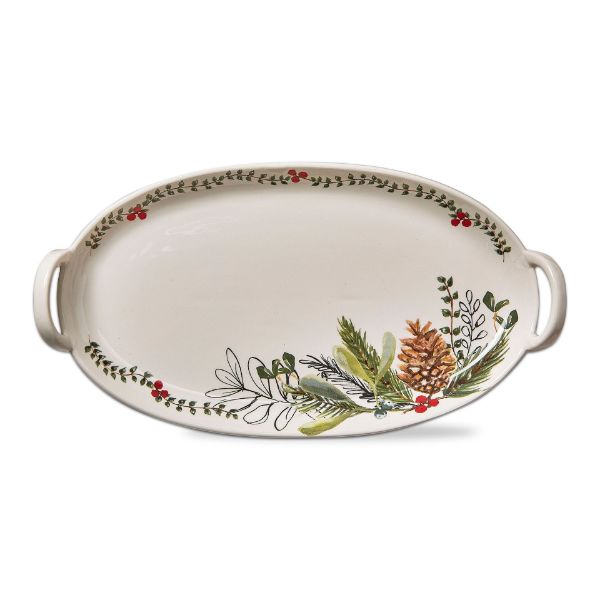 Picture of winter sprig platter - multi