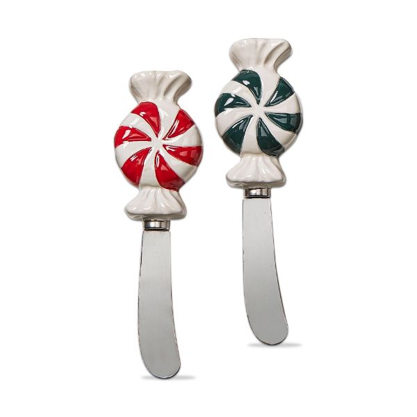 Picture of peppermint candy spreader set of 2 - multi