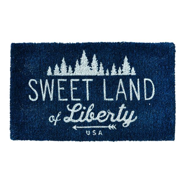 Picture of sweet land coir mat - blue