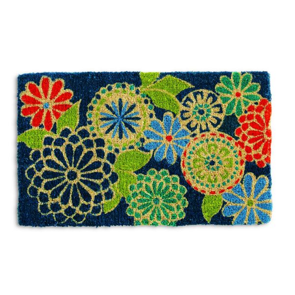 Picture of azure coir mat - blue multi