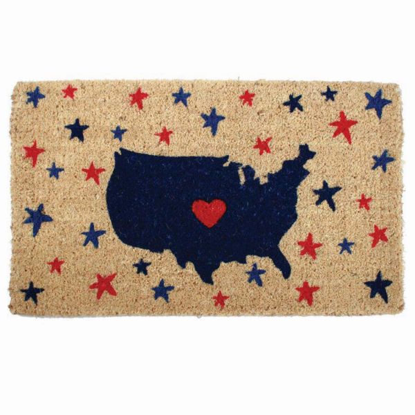 Picture of mystic stars coir mat - multi