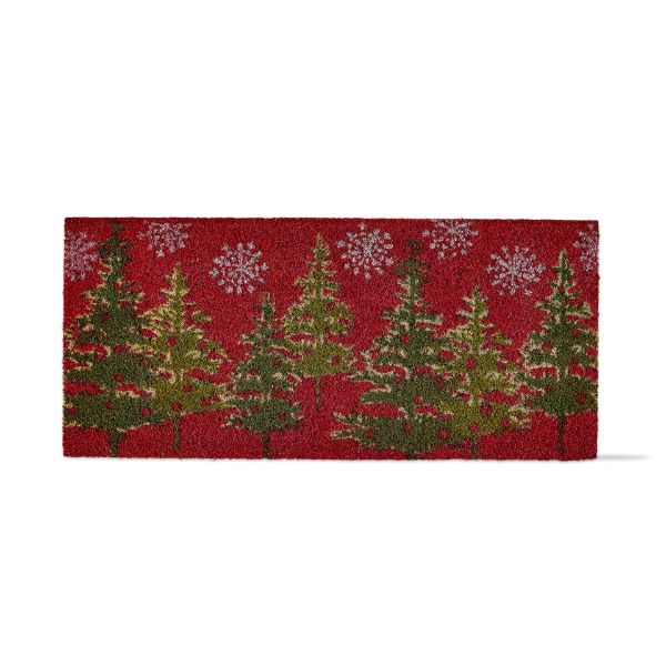 Picture of tis the season estate latex coir mat - red multi