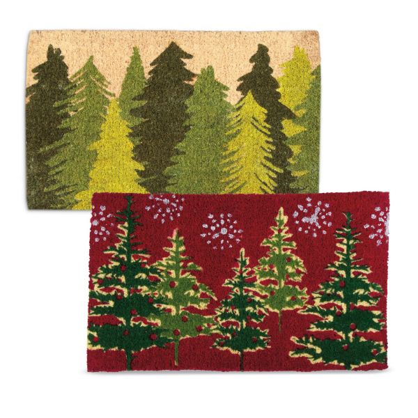 Picture of shimmer tree coir mat assortment of 2 - multi