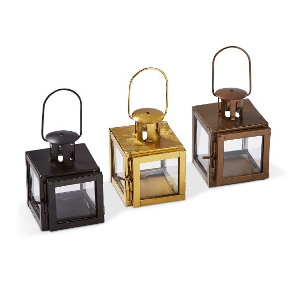 Picture of belvidere tealight lantern assortment of 3 - multi